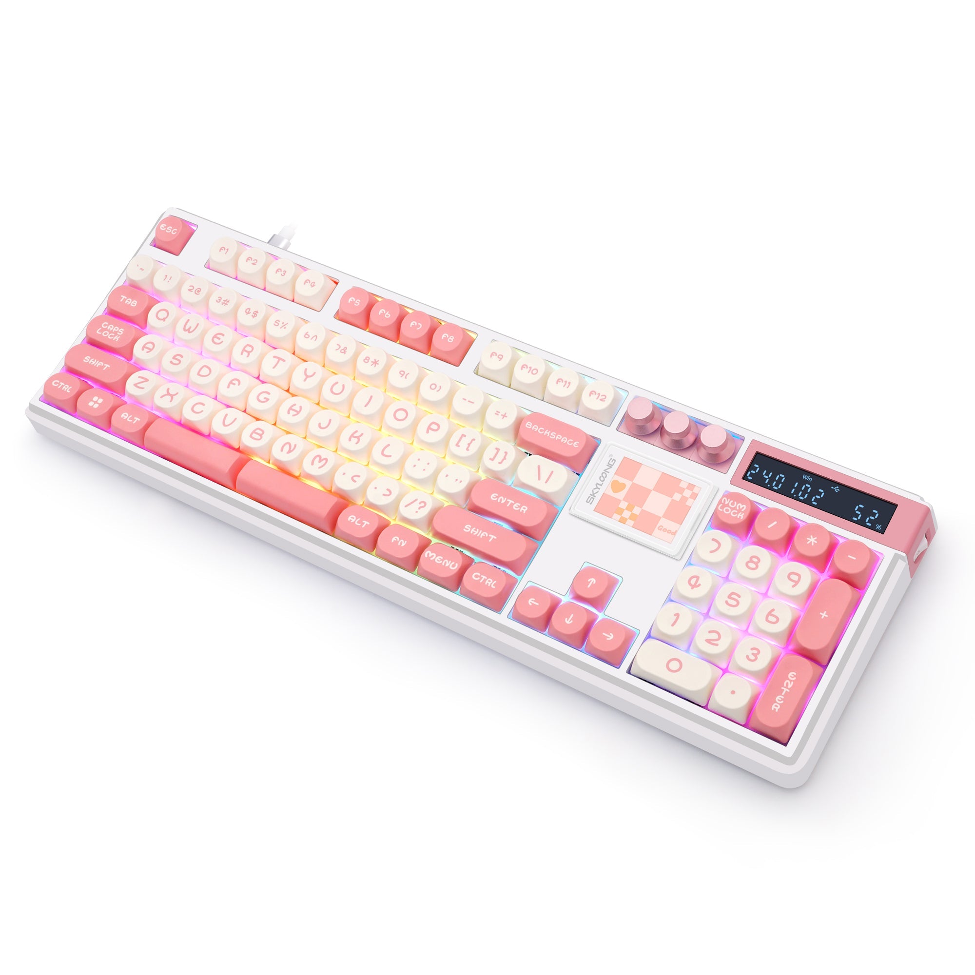 Wireless Mechanical Keyboard Hot-Swappable Side-Engraved  | KeysCaps