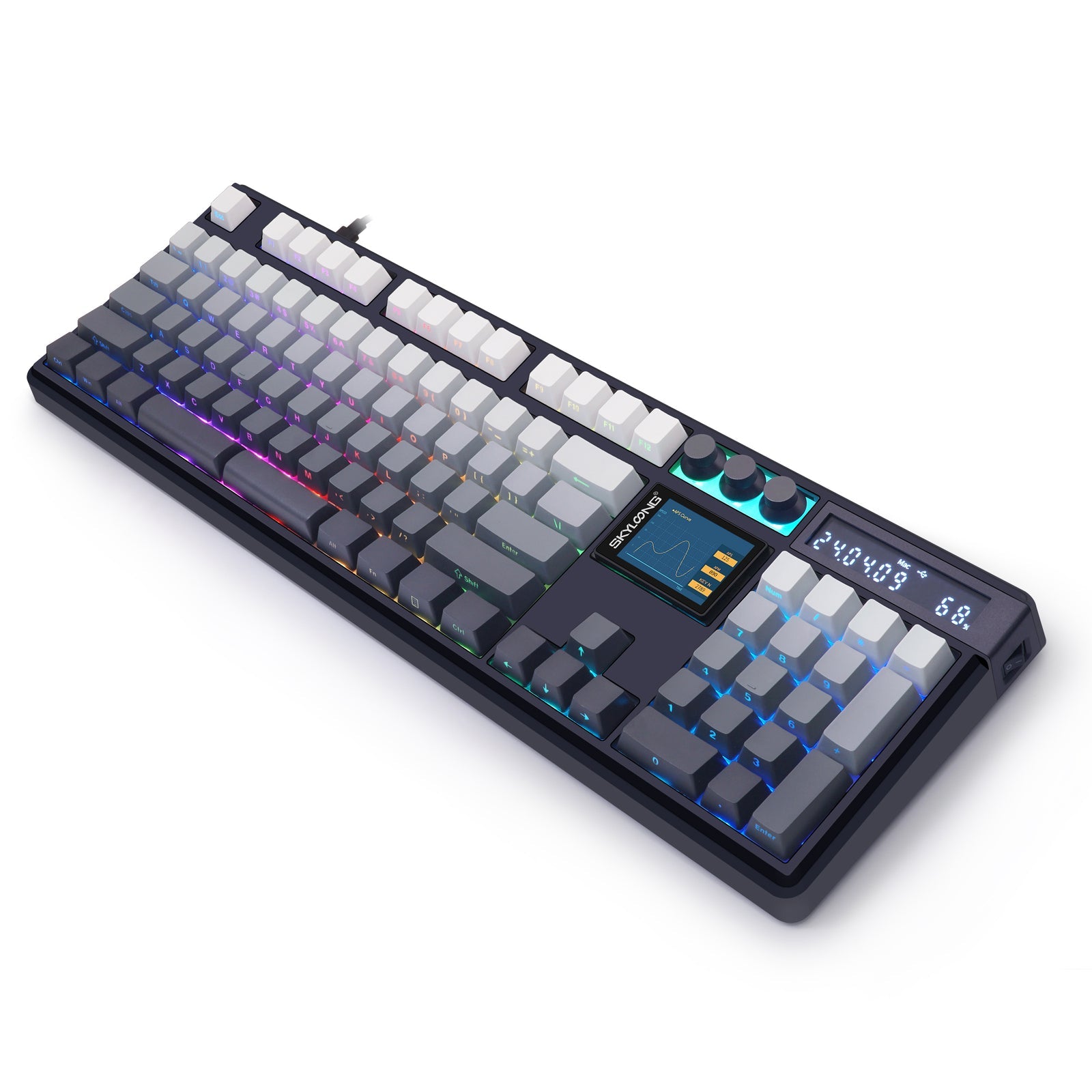 Wireless Mechanical Keyboard Hot-Swappable Side-Engraved  | KeysCaps