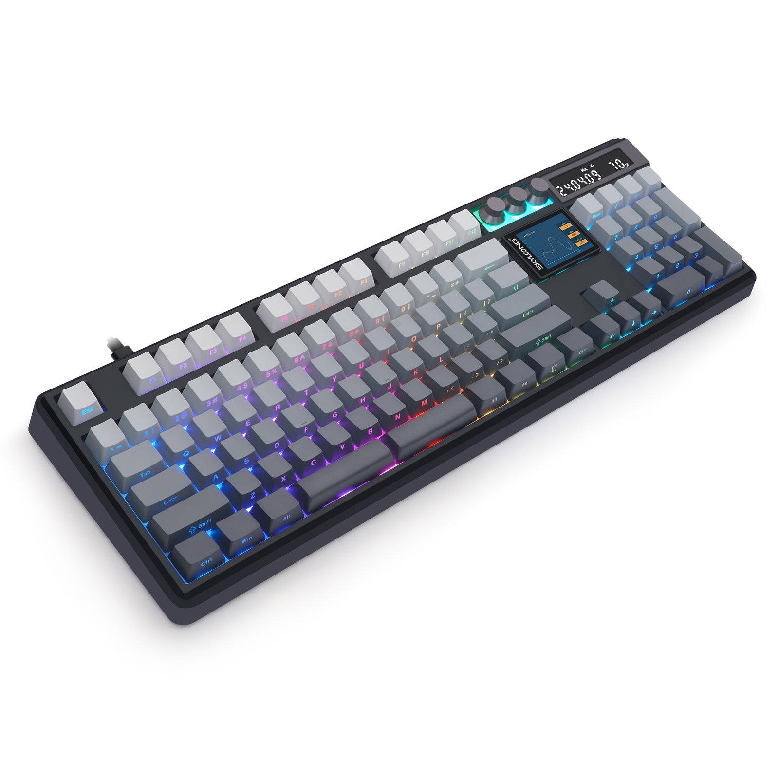 Wireless Mechanical Keyboard Hot-Swappable Side-Engraved  | KeysCaps