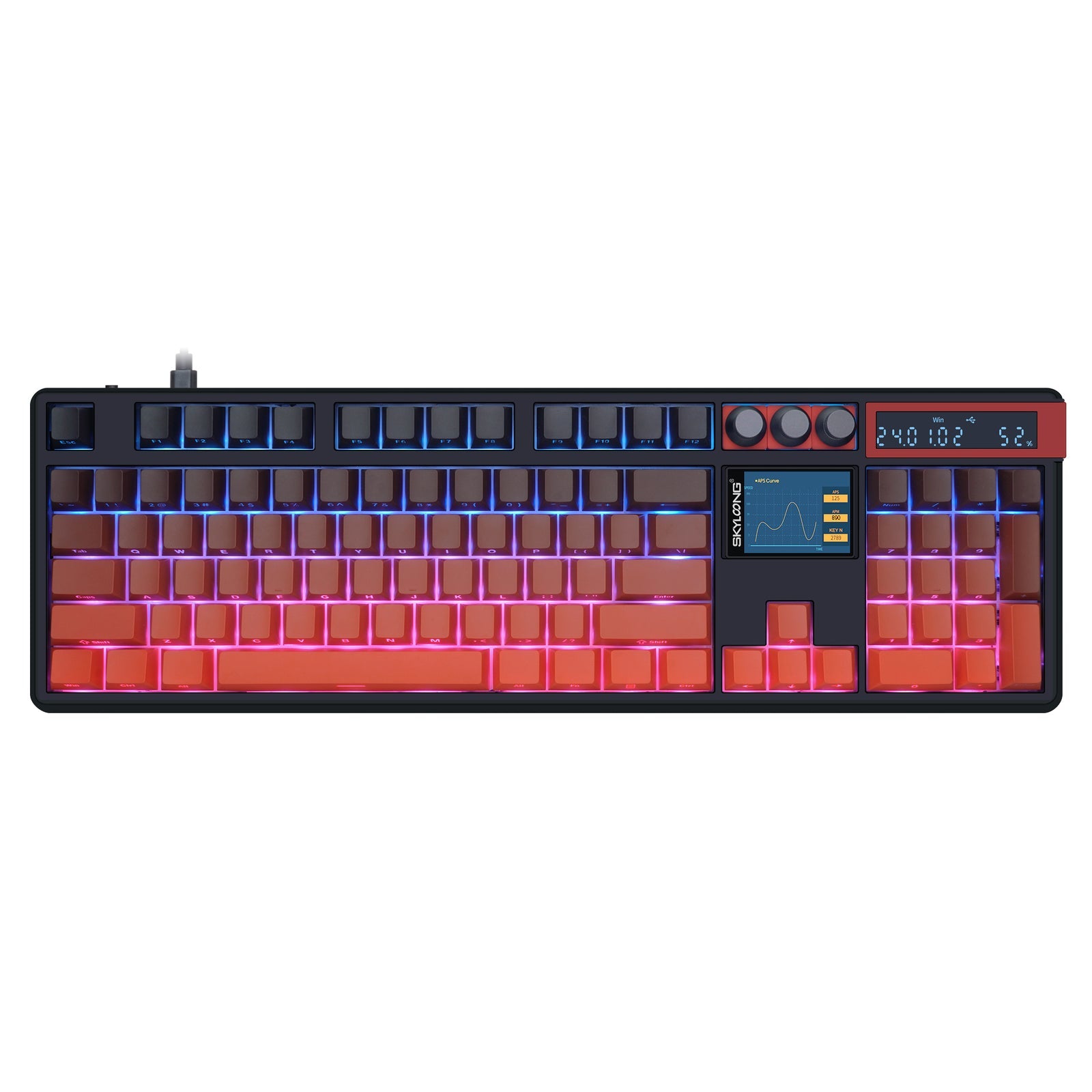 Wireless Mechanical Keyboard Hot-Swappable Side-Engraved  | KeysCaps