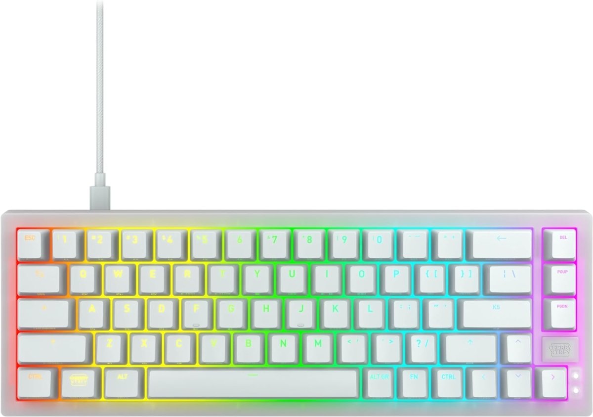 Compact Mechanical Gaming Keyboard 65% Hot - Swappable - Keys Caps