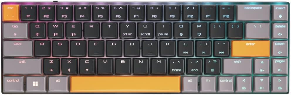 Compact Wireless Gaming Keyboard RGB MX Speed Switches - Keys Caps