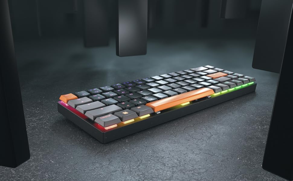 Compact Wireless Gaming Keyboard RGB MX Speed Switches - Keys Caps