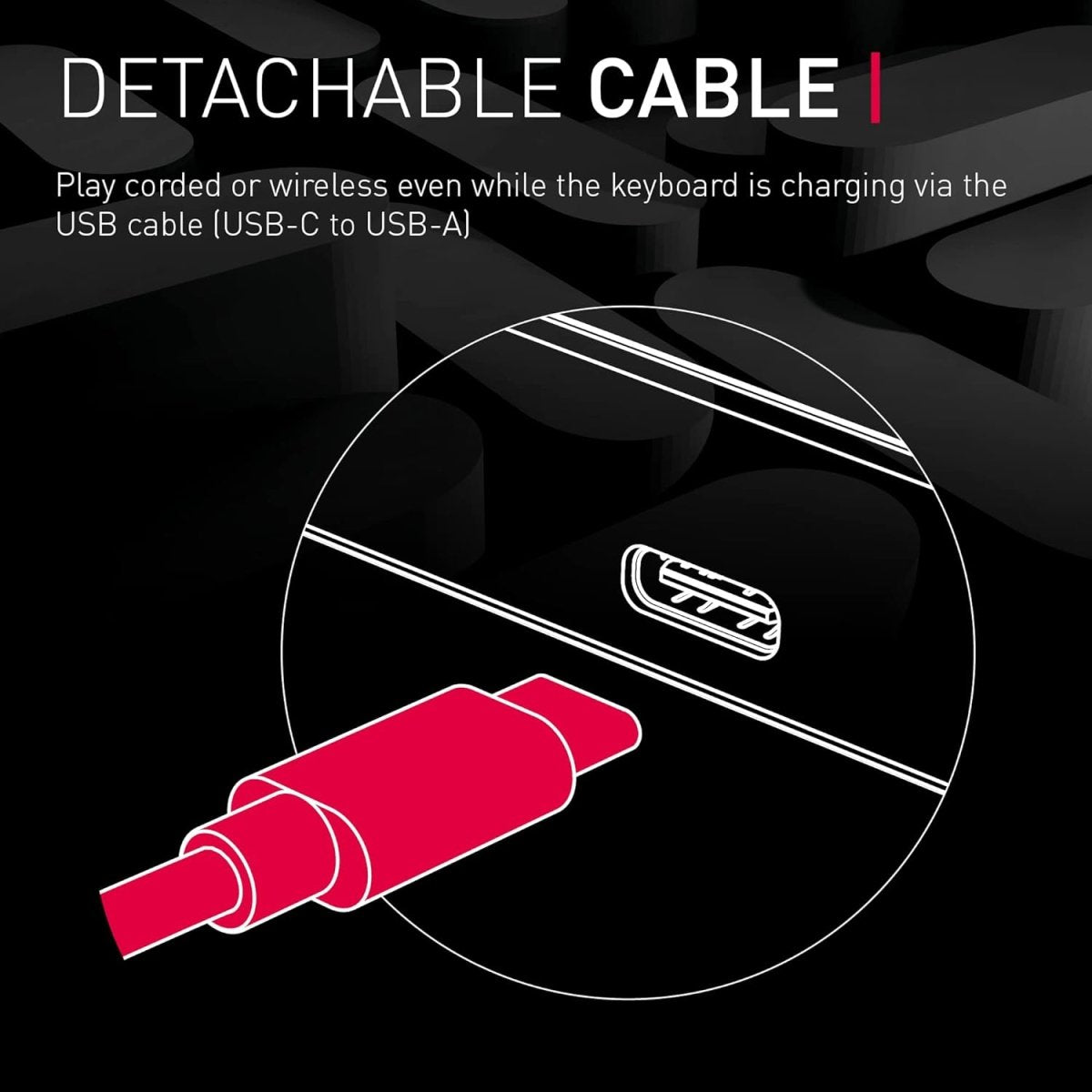 Compact Wireless Gaming Keyboard RGB MX Speed Switches - Keys Caps