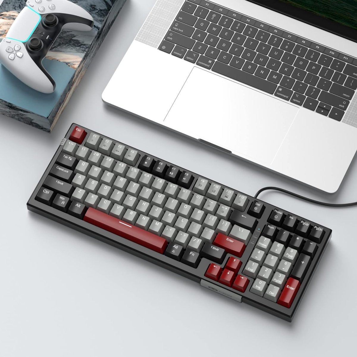 Esports Mechanical Gaming Keyboard Wired with LED Backlit - Keys Caps