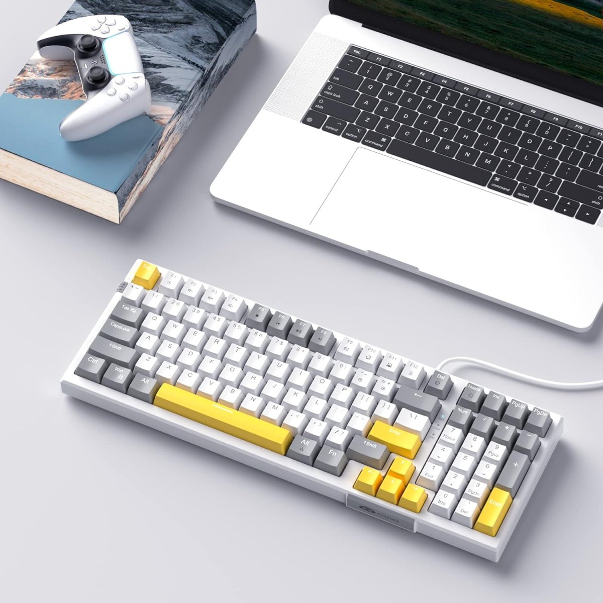 Esports Mechanical Gaming Keyboard Wired with LED Backlit - Keys Caps