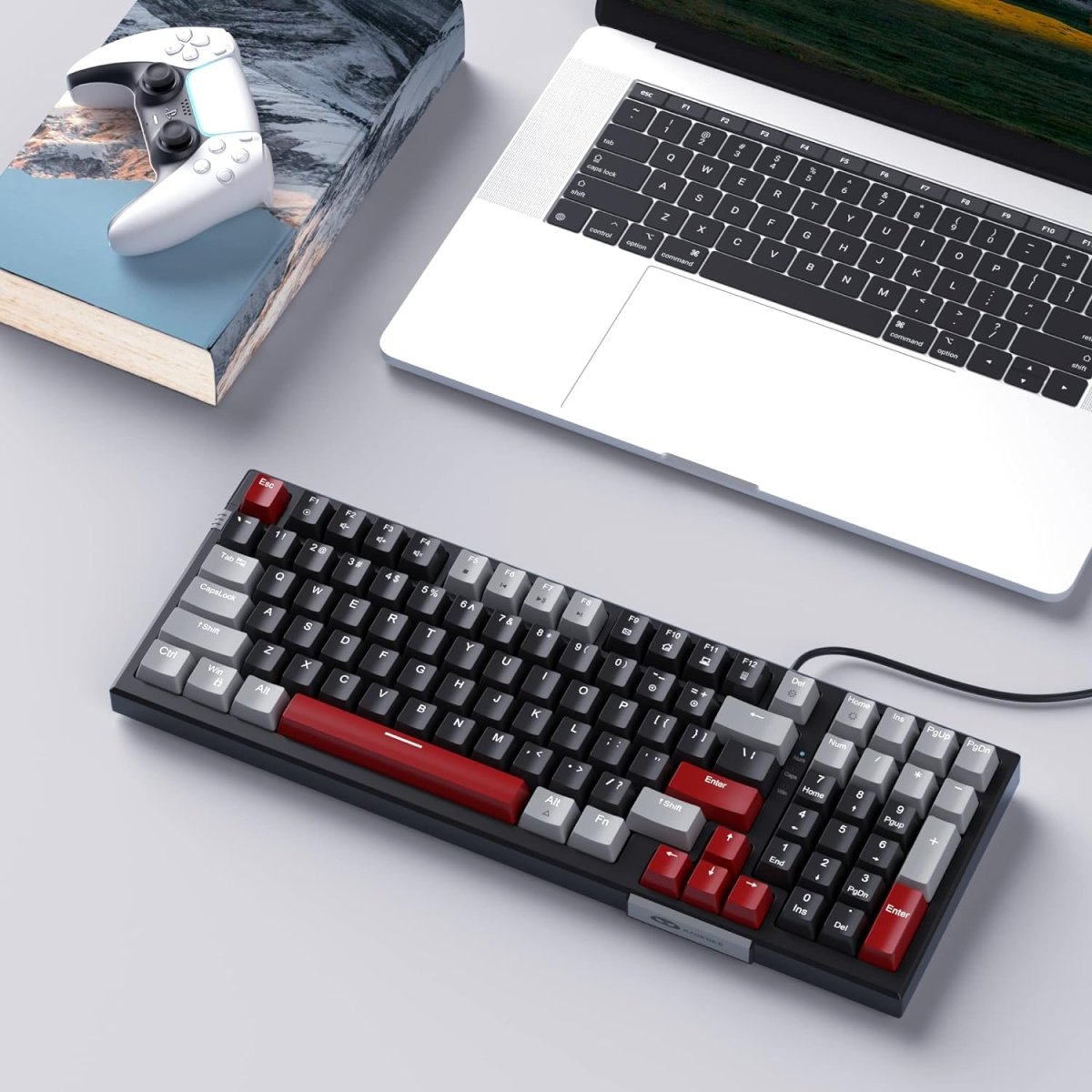 Esports Mechanical Gaming Keyboard Wired with LED Backlit - Keys Caps