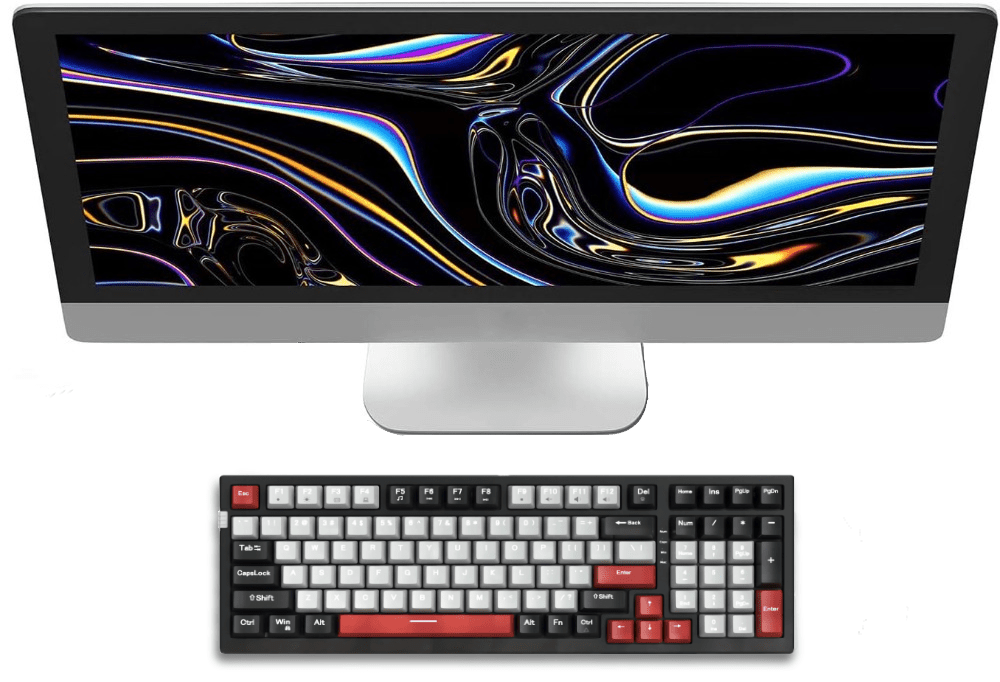 Esports Mechanical Gaming Keyboard Wired with LED Backlit - Keys Caps