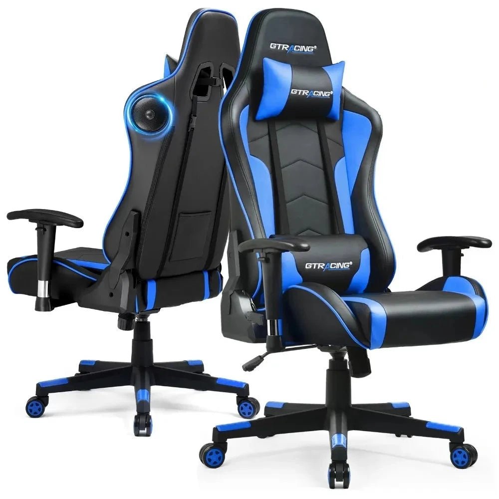Gaming Chair with Bluetooth Speakers - Keys Caps