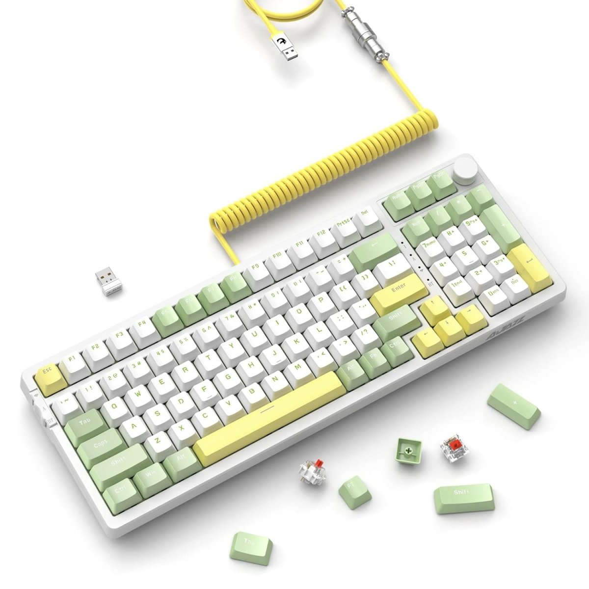 Gaming Hot Swap Mechanical Keyboard 5.0 Wireless - Keys Caps