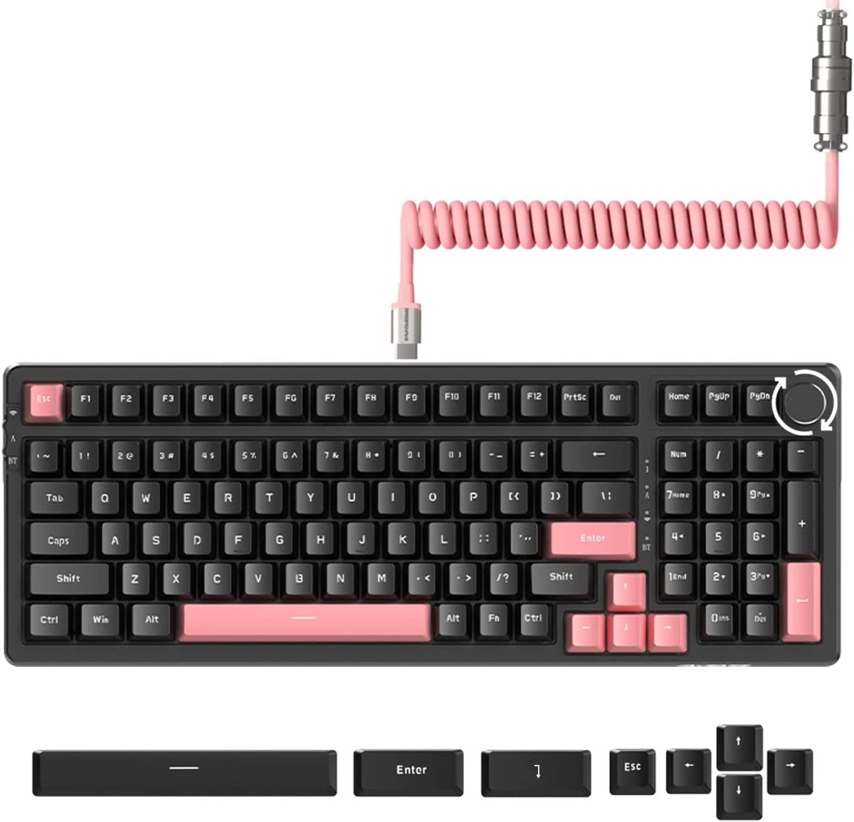 Gaming Hot Swap Mechanical Keyboard 5.0 Wireless - Keys Caps