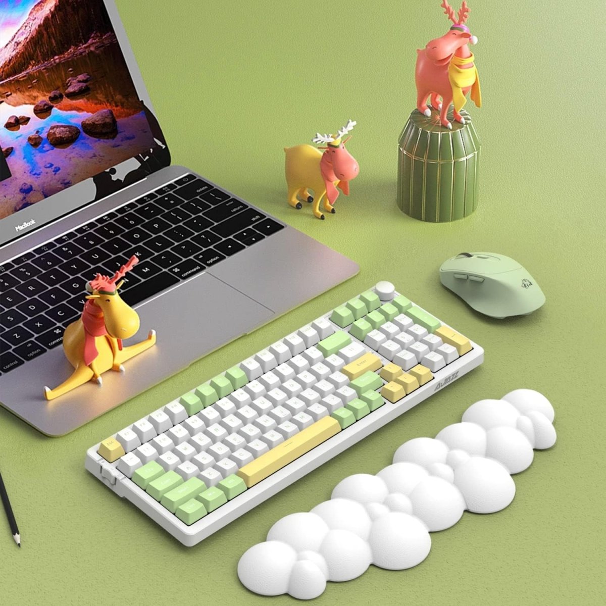 Gaming Hot Swap Mechanical Keyboard 5.0 Wireless - Keys Caps