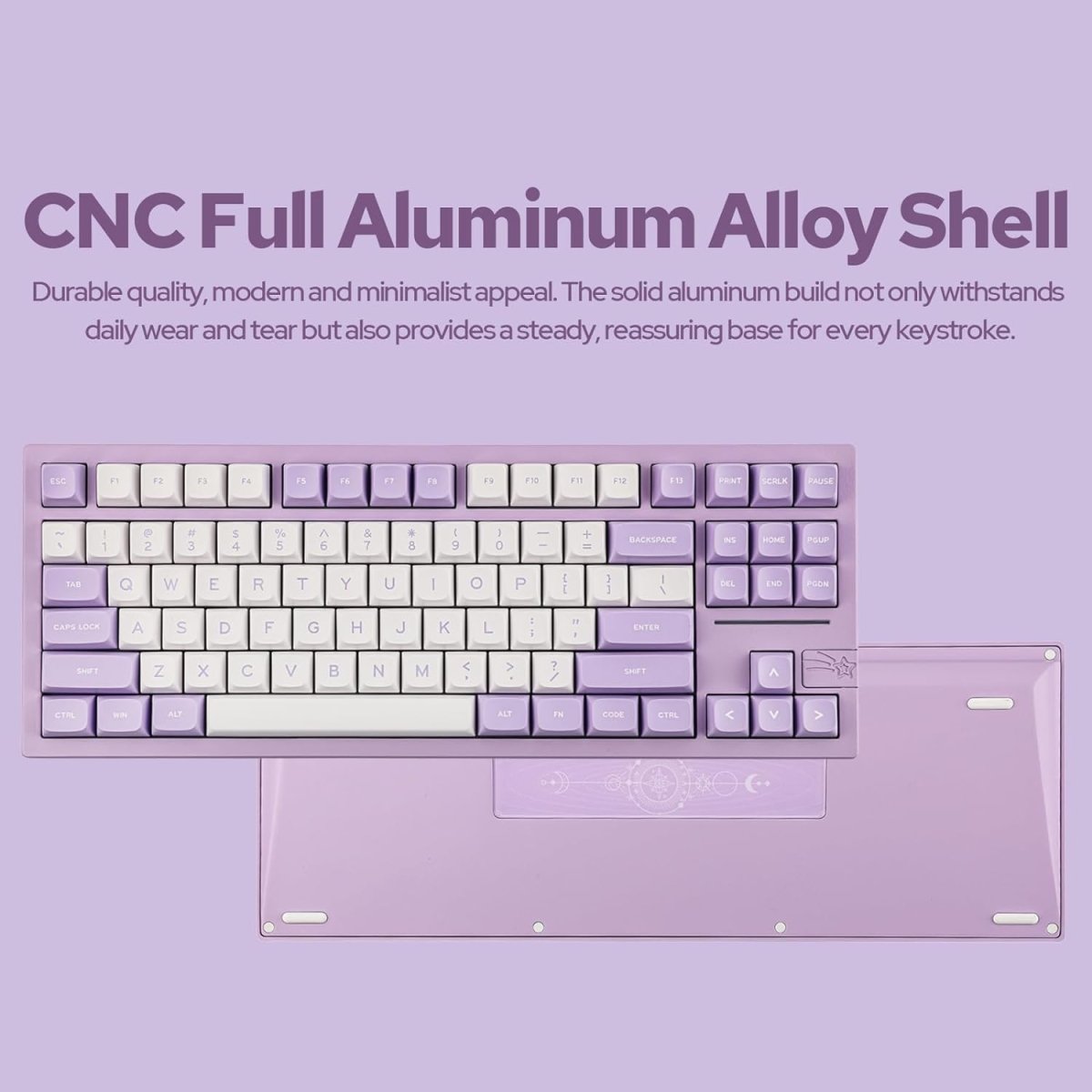 Gaming Wireless Mechanical Keyboard Aluminum Alloy Hot - Swappable Gasket - Mounted - Keys Caps