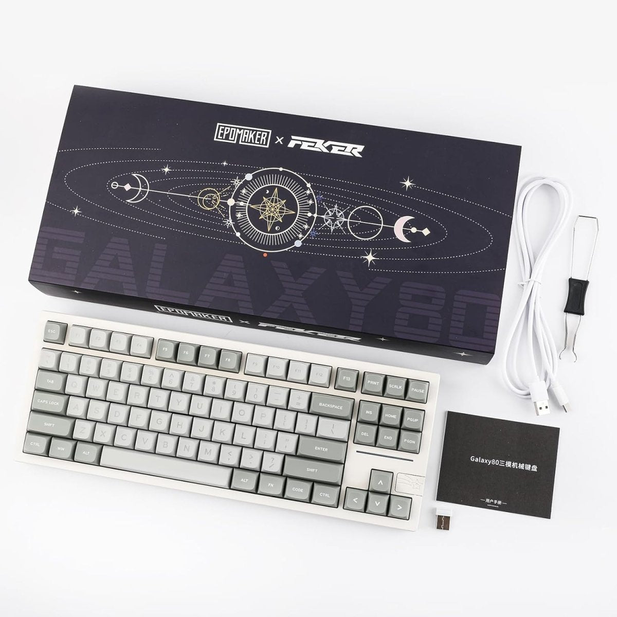 Gaming Wireless Mechanical Keyboard Aluminum Alloy Hot - Swappable Gasket - Mounted - Keys Caps