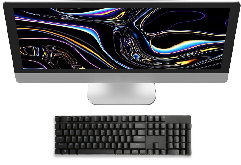 Linear Backlit Wired Mechanical Gaming Keyboard - KeysCaps