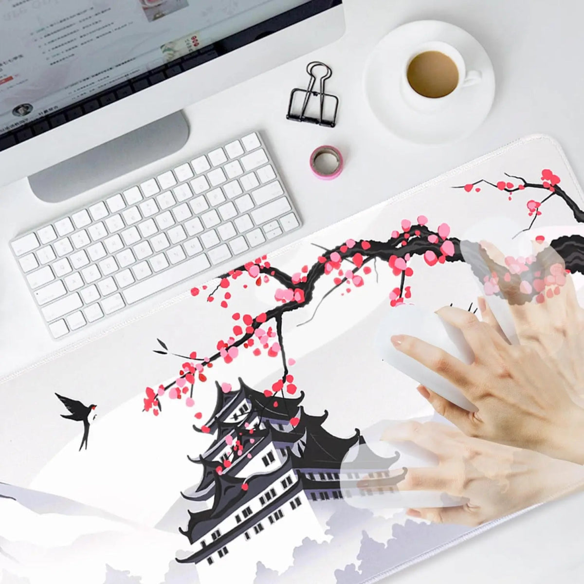 Large mouse pad xxl rubber keyboard mouse carpet anti - slip gamer mouse pad laptop mouse pad - Keys Caps