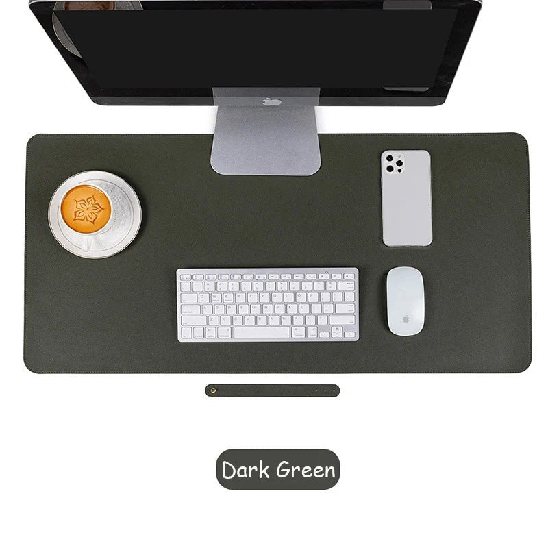 Large Size Office Desk Mat PU Leather Waterproof Mouse Pad Desktop Keyboard Desk Pad Gaming Mousepad - Keys Caps