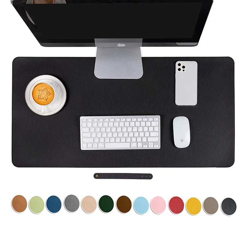 Large Size Office Desk Mat PU Leather Waterproof Mouse Pad Desktop Keyboard Desk Pad Gaming Mousepad - Keys Caps