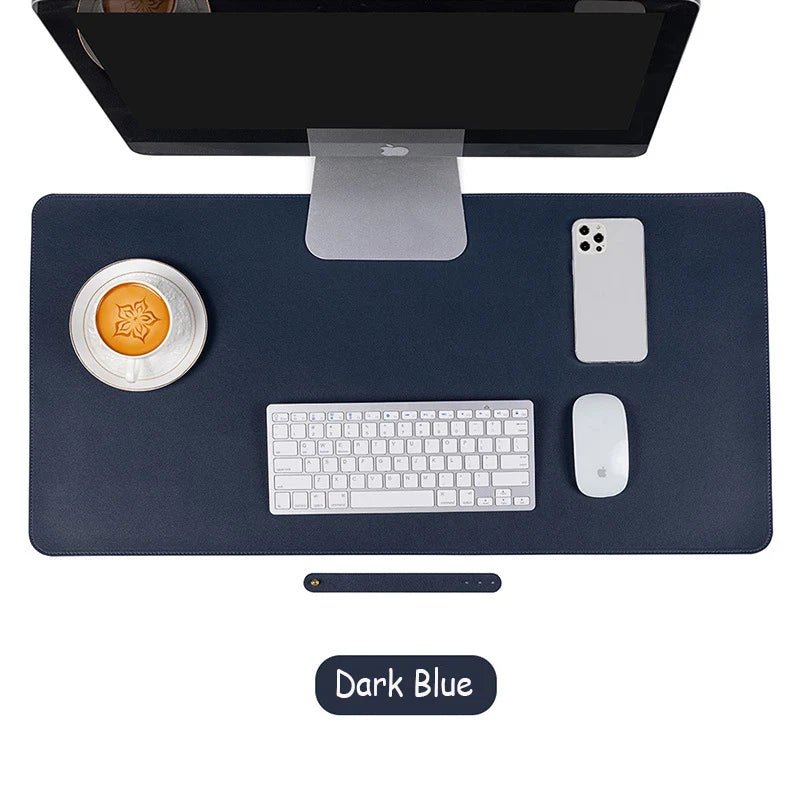 Large Size Office Desk Mat PU Leather Waterproof Mouse Pad Desktop Keyboard Desk Pad Gaming Mousepad - Keys Caps