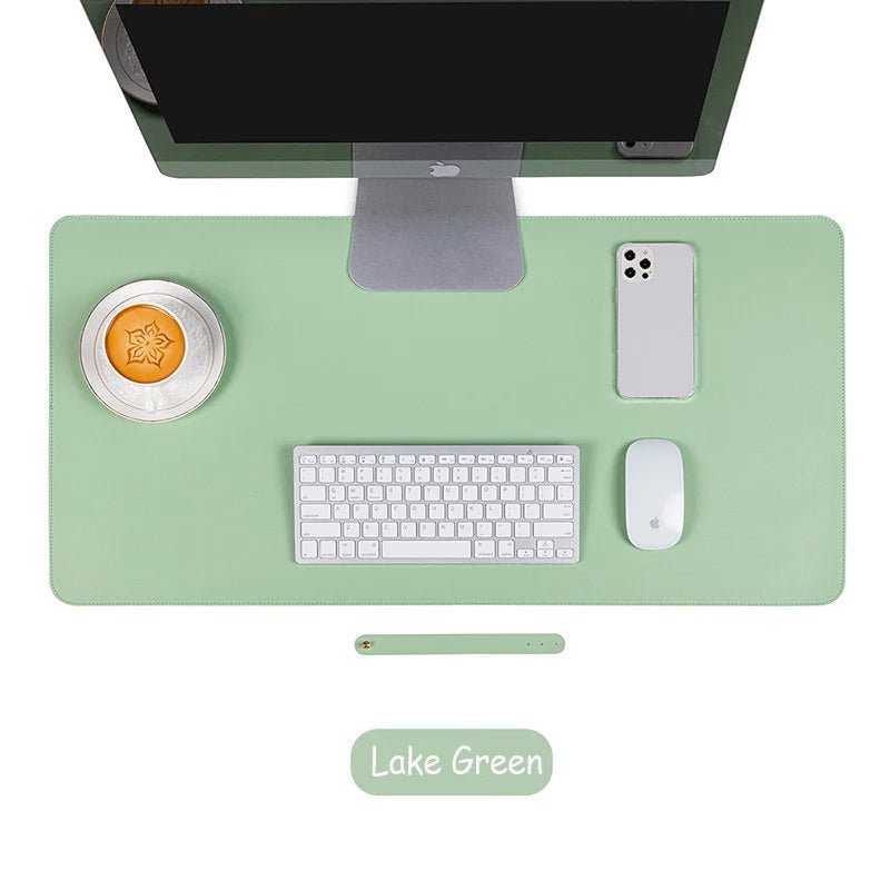 Large Size Office Desk Mat PU Leather Waterproof Mouse Pad Desktop Keyboard Desk Pad Gaming Mousepad - Keys Caps