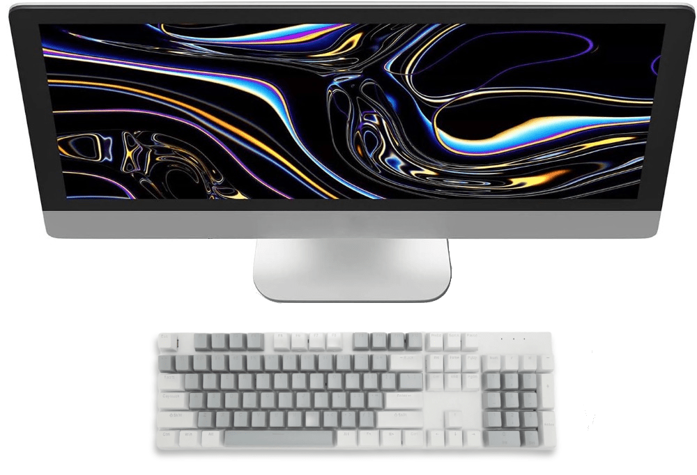 Linear Backlit Wired Mechanical Gaming Keyboard - Keys Caps