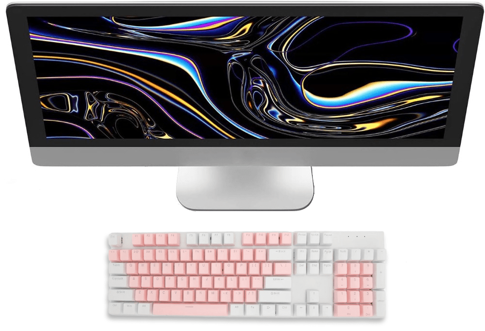 Linear Backlit Wired Mechanical Gaming Keyboard - Keys Caps