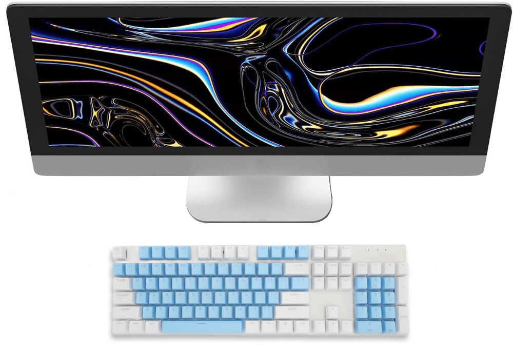 Linear Backlit Wired Mechanical Gaming Keyboard - Keys Caps