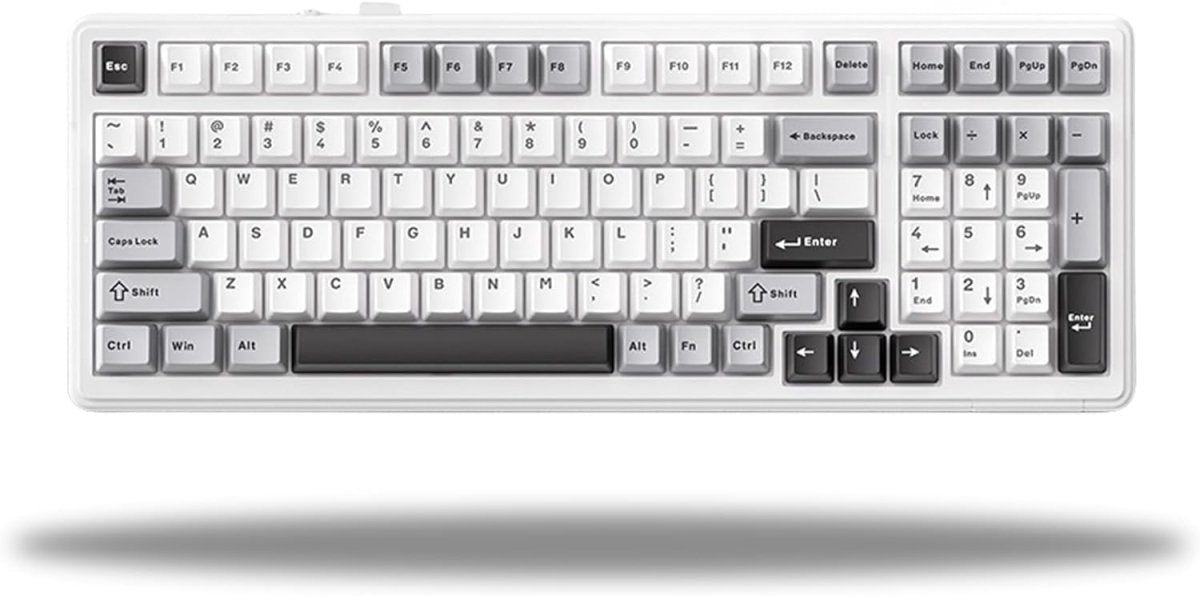 Mechanical Bluetooth Keyboard 5.0G Wireless 99 Keys - Keys Caps
