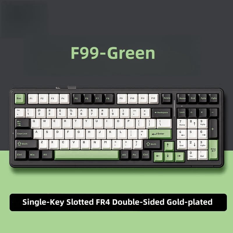 Mechanical Bluetooth Keyboard 5.0G Wireless 99 Keys - Keys Caps