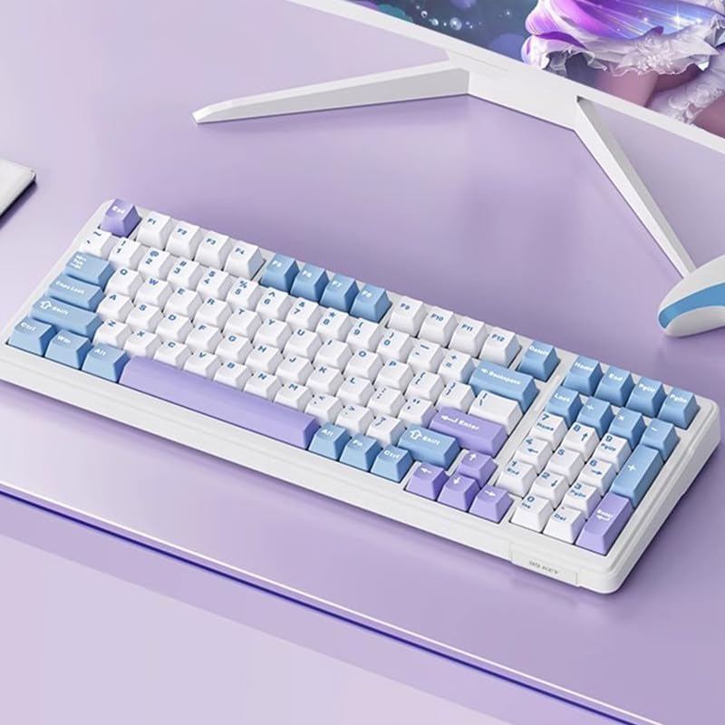 Mechanical Bluetooth Keyboard 5.0G Wireless 99 Keys - Keys Caps