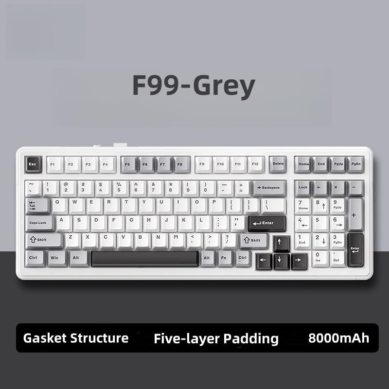 Mechanical Bluetooth Keyboard 5.0G Wireless 99 Keys - Keys Caps