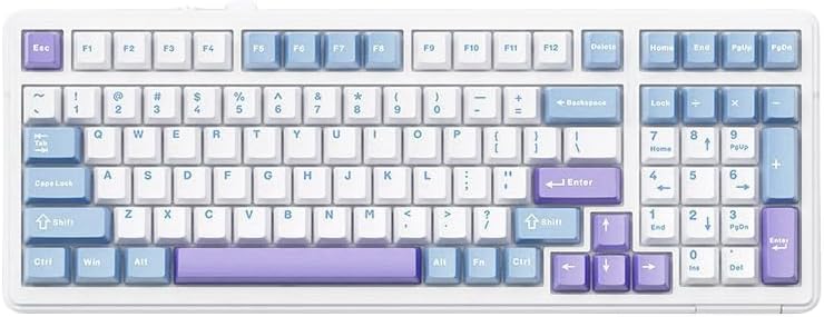 Mechanical Bluetooth Keyboard 5.0G Wireless 99 Keys - Keys Caps