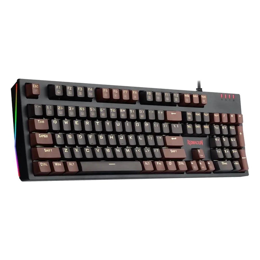 Mechanical Gaming Keyboard Ultra - Fast V - Optical Blue Switches, White Backlit - Keys Caps