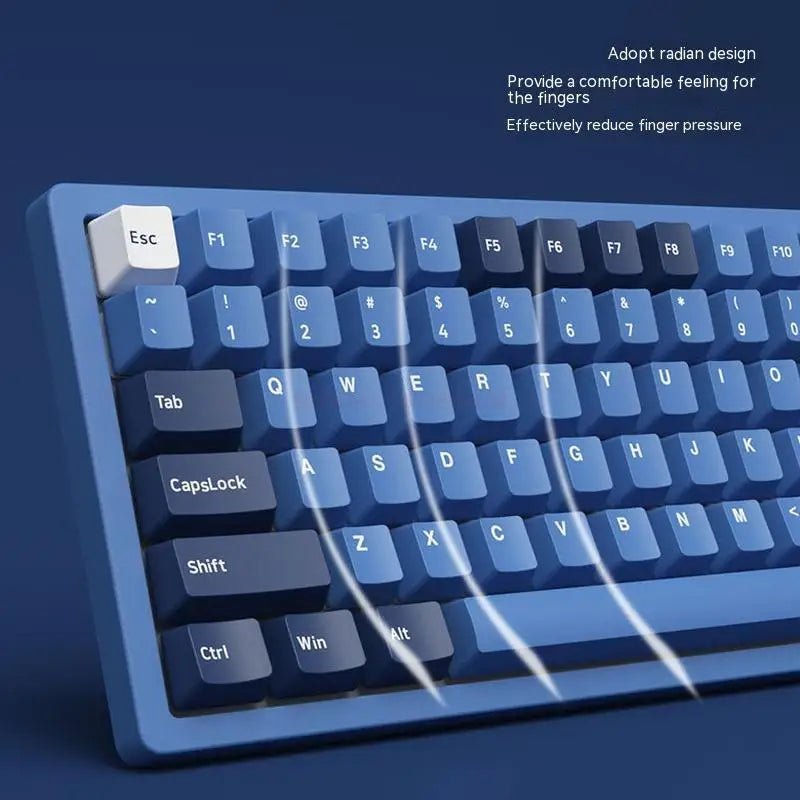 Mechanical Gaming Keyboard Wired 108 Keys Cherry Double - shot Keycaps - Keys Caps