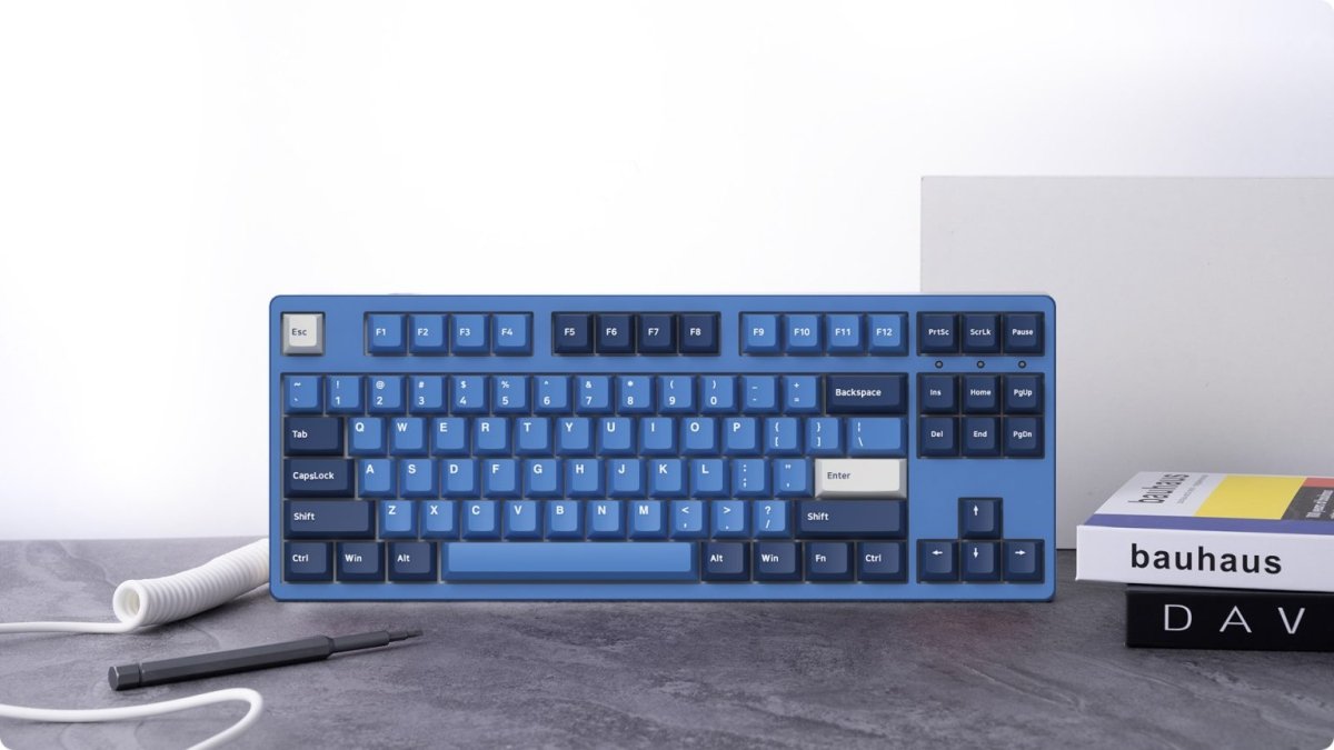 Mechanical Gaming Keyboard Wired 78 Keys Cherry Double - shot Keyscaps - Keys Caps