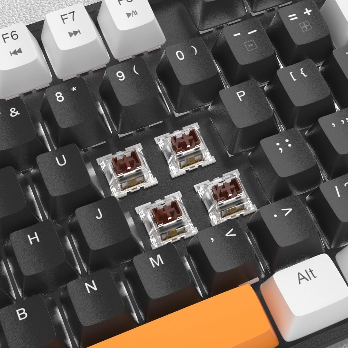 Mechanical Gaming Wired Keyboard LED Backlit Compact TKL - Keys Caps