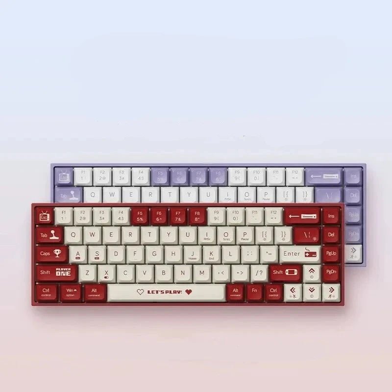 Mechanical Keyboard Gaming Wired Compact 68 Keys - Keys Caps