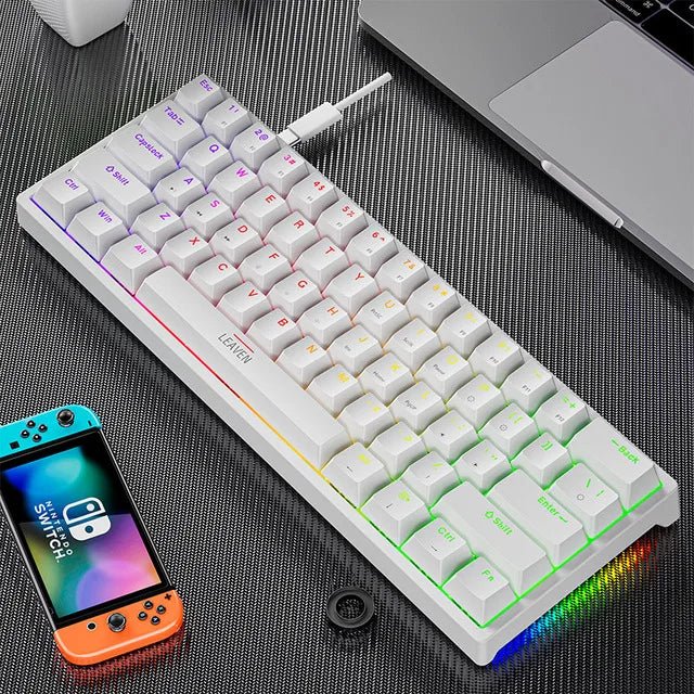 Mini Backlit RGB Gaming Mechanical Keyboard 60% Custom Keycap Hotswap - Keys Caps