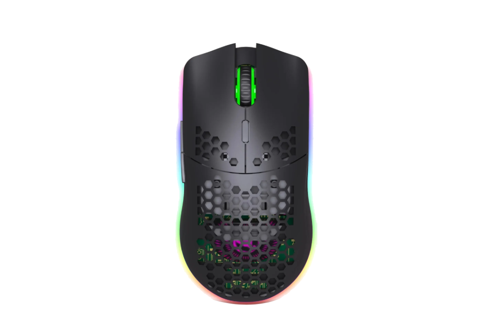 Rechargeable USB 2.4G Wireless Honeycomb Gaming Mouse RGB Lighting - KeysCaps