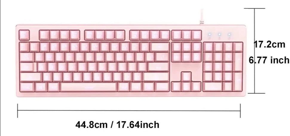 Pink Gaming Keyboard Set - Keys Caps