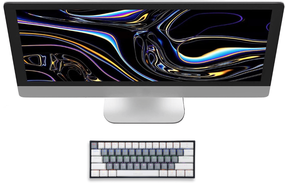 Portable Gaming Wireless Mechanical Bluetooth Keyboard - Keys Caps