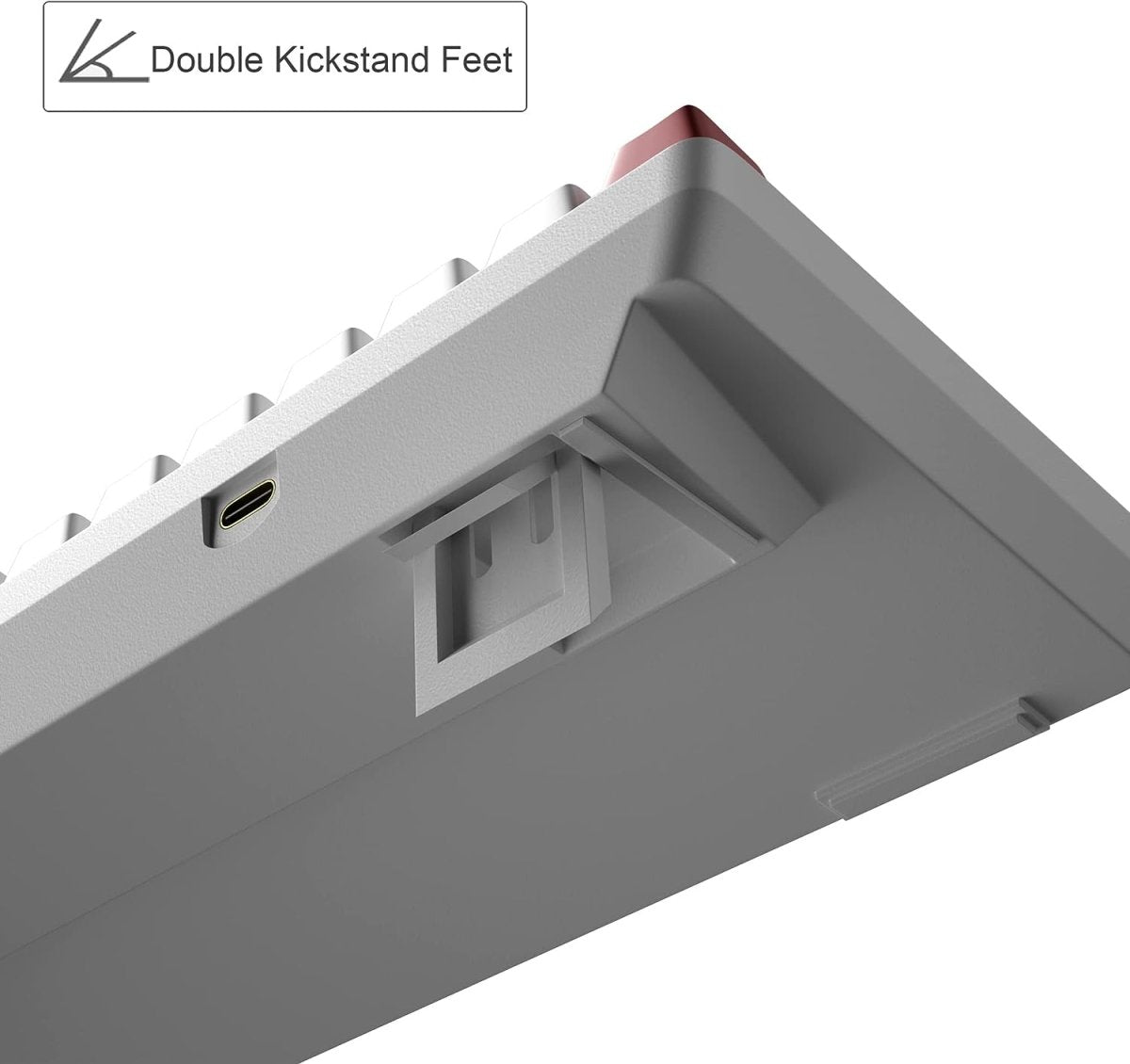 Portable Mechanical Gaming Keyboard LED Backlit Compact 68 Keyscaps - Keys Caps