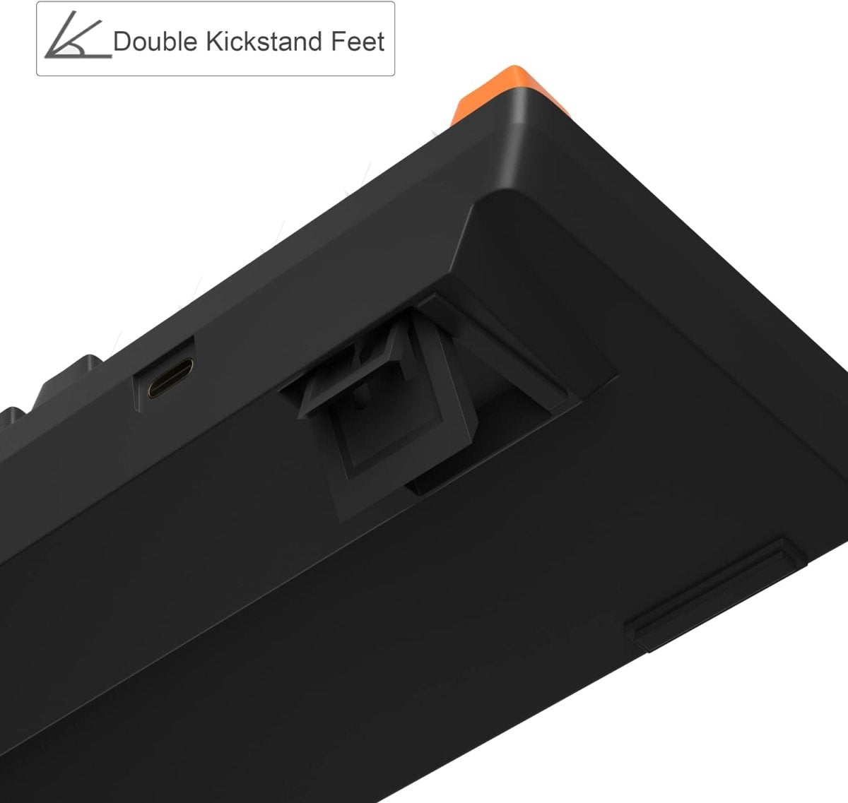 Portable Mechanical Gaming Keyboard LED Backlit Compact 68 Keyscaps - Keys Caps