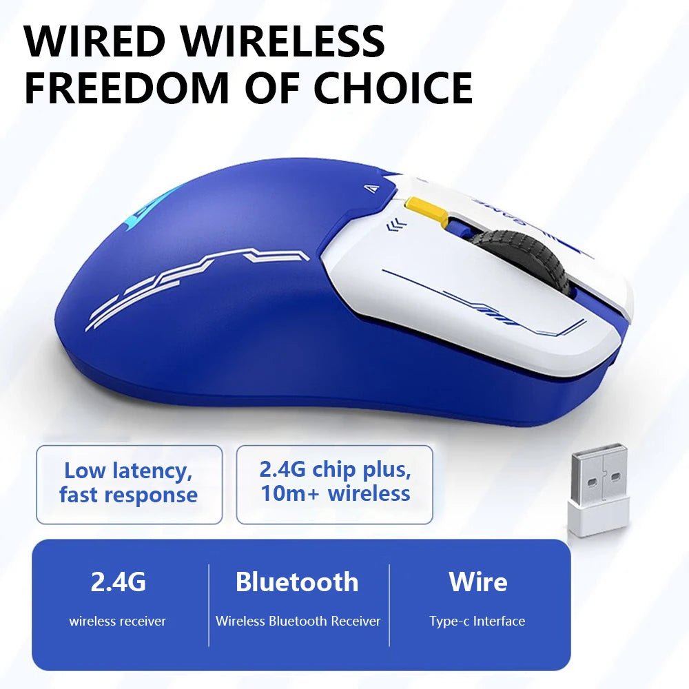 PRO Gaming Mouse Tri - mode Wireless RGB - Keys Caps