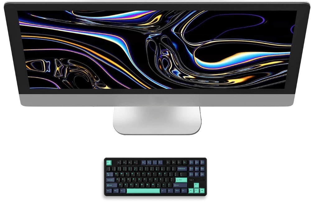Pro Mechanical Gaming Keyboard Wireless Layer Silencing Tri - Mode - Keys Caps