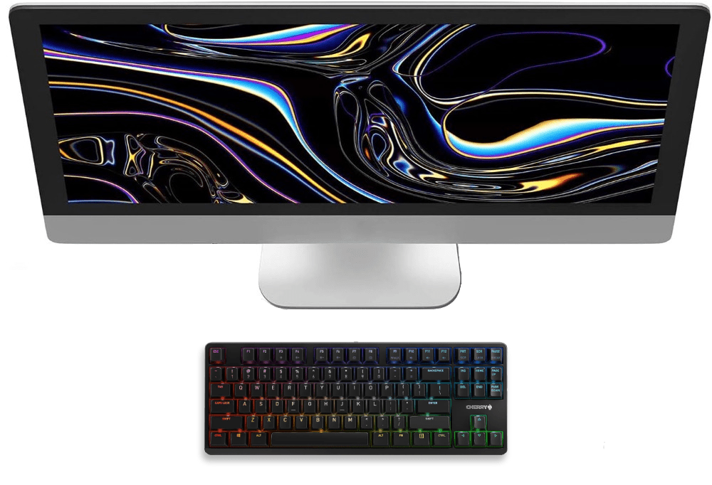 RGB Mechanical Keyboard with MX Red Silent Gold - Crosspoint Key switches - Keys Caps