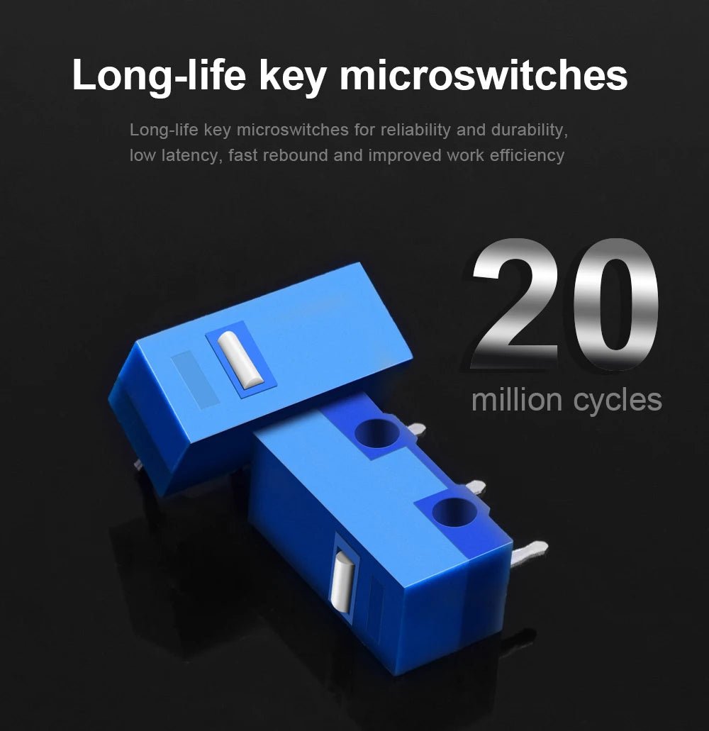 RGB USB Wired Gaming Mouse 8000 DPI 8 buttons ergonomic - Keys Caps