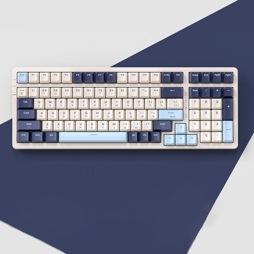 Wireless Mechancial Gaming Keyboard Hot-Swapped with Rainbow Backlit - KeysCaps