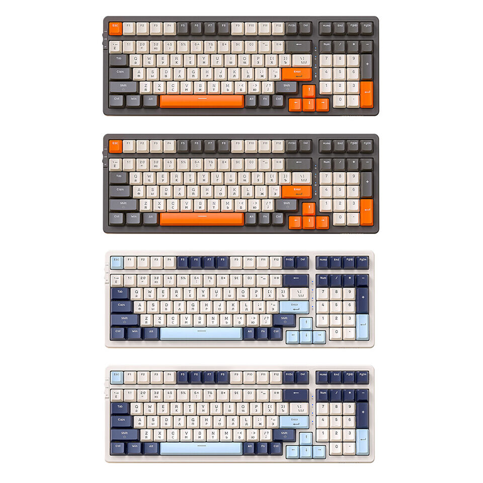 Wireless Mechancial Gaming Keyboard Hot-Swapped with Rainbow Backlit - KeysCaps