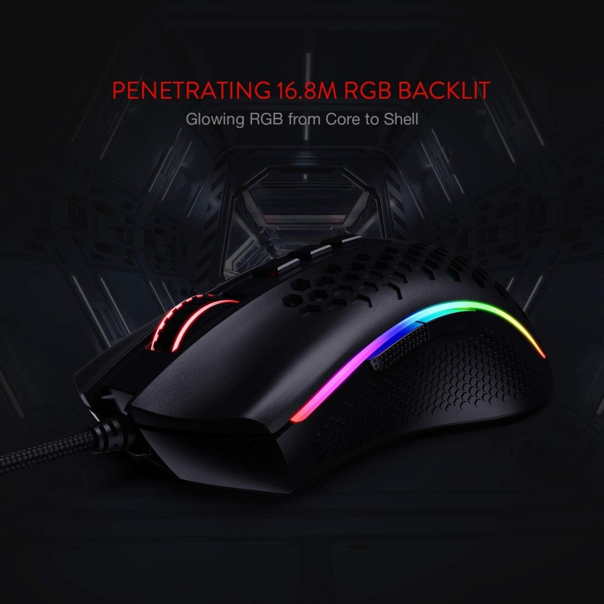 Storm Lightweight RGB Gaming Mouse - Keys Caps